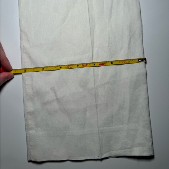 Theory off white pant size 4 - Picture 4 of 5